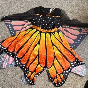 Orange and Black Butterfly Kids Costume